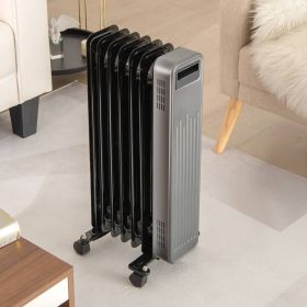 1500W Portable Oil-Filled Radiator Heater for Home and Office