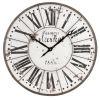 Aspire Home Accents Monroy Rustic Farmhouse 24 in. Wall Clock