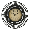 La Crosse Clock 20-inch Covington Contemporary Black Quartz Analog Wall Clock, 404-3051