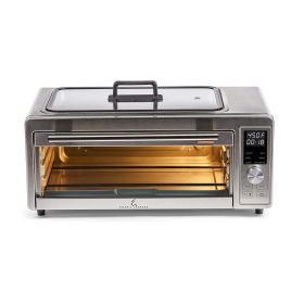 Emeril Lagasse Power Grill 360 Plus, 6-in-1 Electric Indoor Grill and Air Fryer Toaster Oven with Smokeless Technology, XL Family-Size Capacity