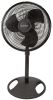 16" Oscillating Adjustable Pedestal Fan with 3-Speeds, S16500, Black