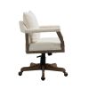 COOLMORE Computer Chair Office Chair Adjustable Swivel Chair Fabric Seat Home Study Chair