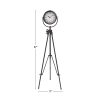 DecMode 57" Black Metal Tall Tripod Clock