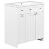 30" White Bathroom vanity with Single Sink ,Combo Cabinet Undermount Sink,Bathroom Storage Cabinet vanities