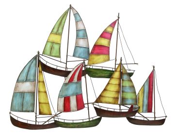 Metal sailing boat decor a perfect nautical decor