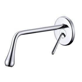 Banpu Black Basin Faucet Hot And Cold Copper In-Wall Style (Option: 32D chrome plating)