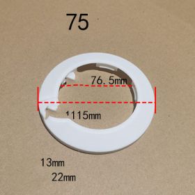 Water Pipe Decoration Ring Wall Hole Air-conditioning Hole Decoration Cover (Option: 75white)