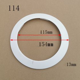 Water Pipe Decoration Ring Wall Hole Air-conditioning Hole Decoration Cover (Option: 114white)