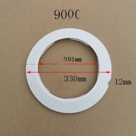 Water Pipe Decoration Ring Wall Hole Air-conditioning Hole Decoration Cover (Option: 90white)