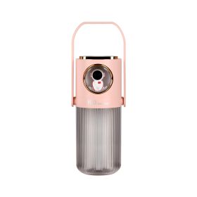 HOMEFISH 2023 New Arrival 300ml Humidifier 2000mah Battery Operation Air Humidifier For Bedroom (Color: Pink)