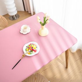Sheepskin All-inclusive Tablecloth Waterproof And Oil-proof Disposable Anti-scald Tablecloth (Option: Cherry Blossom Powder-Suitable For 60X120cm)