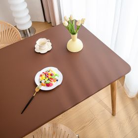 Sheepskin All-inclusive Tablecloth Waterproof And Oil-proof Disposable Anti-scald Tablecloth (Option: Brown Tea-Suitable For 60X120cm)