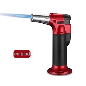 Portable Straight Cigar Flame Gun Welding Gun Barbecue Lighter Igniter Burning Torch Outdoor Moxibustion (Option: 606 Ice Red)