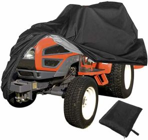 72" Outdoor Lawn Mower Tractor Cover Heavy Duty Waterproof UV Protection Coating (size: 72"x54"x46"(LxWxH))