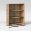 Mixed Material 3 Shelf Bookcase