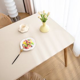 Sheepskin All-inclusive Tablecloth Waterproof And Oil-proof Disposable Anti-scald Tablecloth (Option: Cream Rice-Suitable For 60X120cm)
