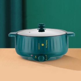 Non Stick Pot Household Electric Pot Integrated Type (Option: Green-24cm-EU)